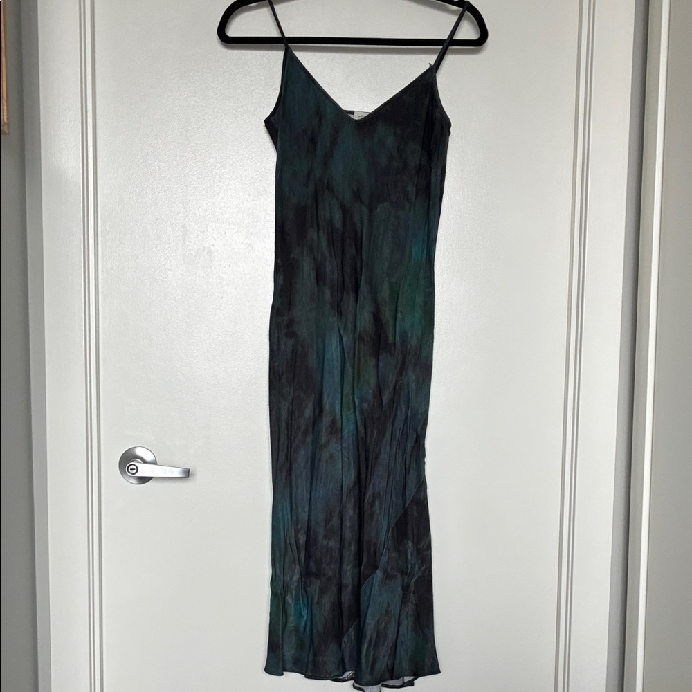 Wilfred Black and Green Maxi Dress